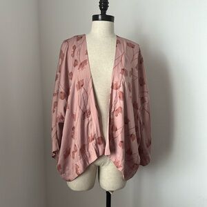 A New Day pink floral kimono